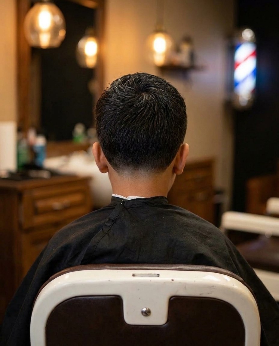 Low taper on a young student